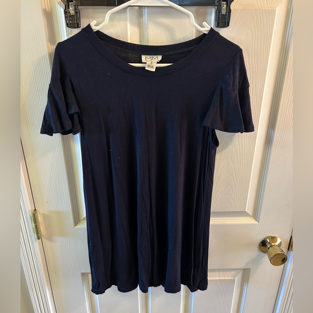 Mimi Maternity Dark Blue Short Sleeve Tee